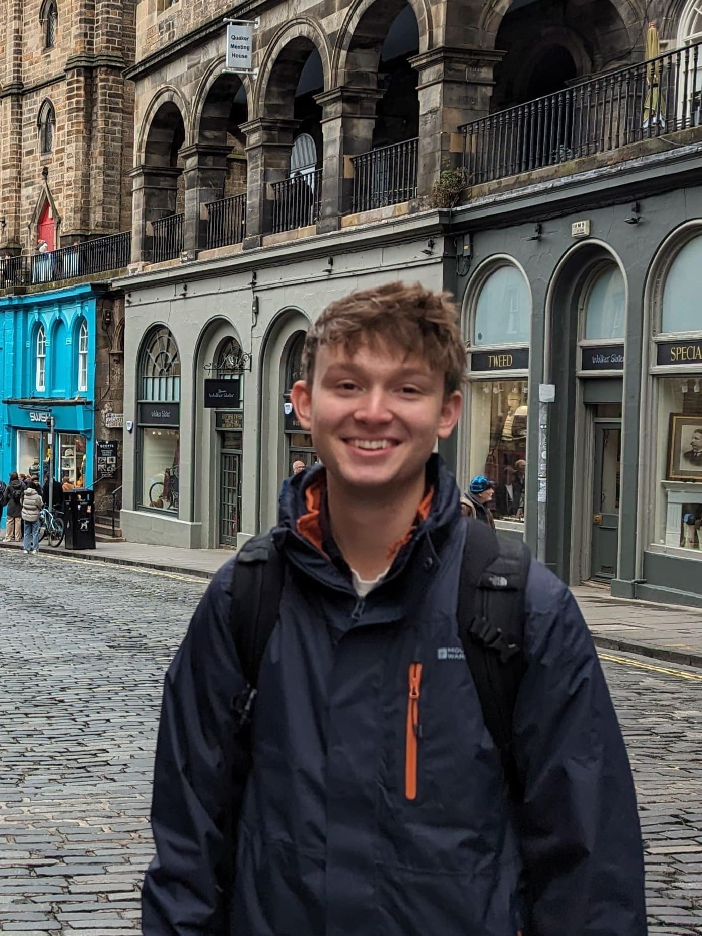 A bio photo of me in Edinburgh